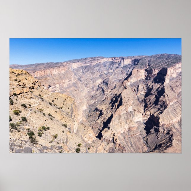 Póster Sendero de hiking en Jebel Shams (Frente)