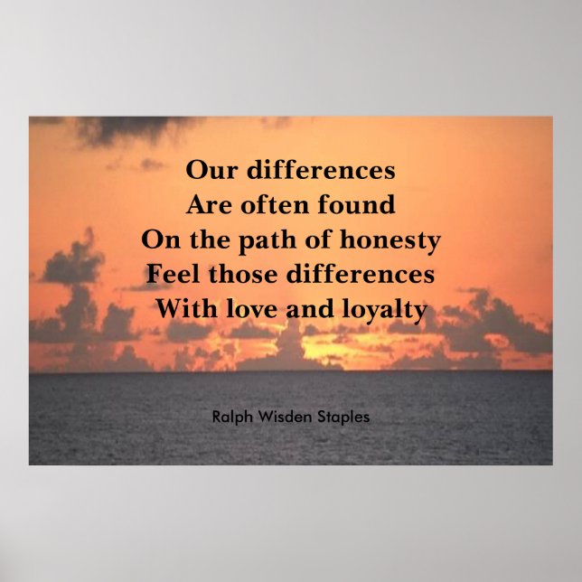 Póster Sendero de honestidad (Frente)