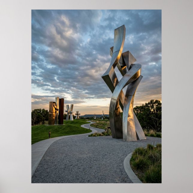 Póster Sendero del Jardín de Esculturas Modernas (Frente)