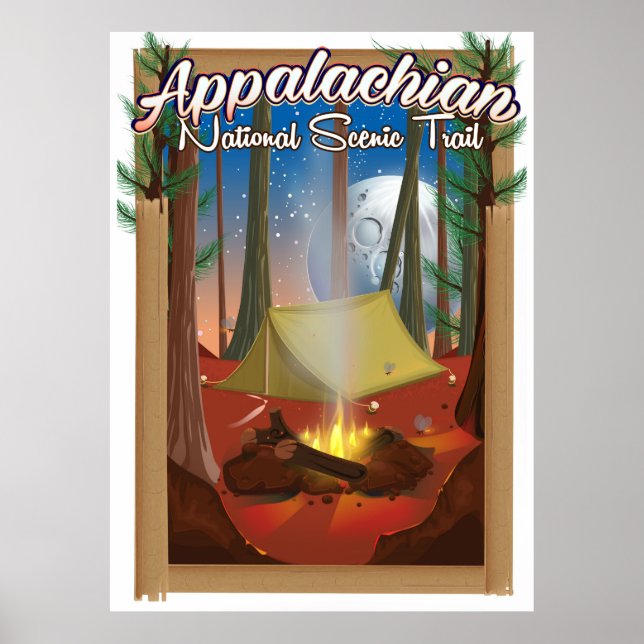 Póster Sendero Escénico Nacional de los Apalaches (Frente)