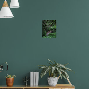 Póster Sendero hacia el bosque cita de John Muir