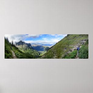 Póster Sendero Highline - Parque nacional Glacier