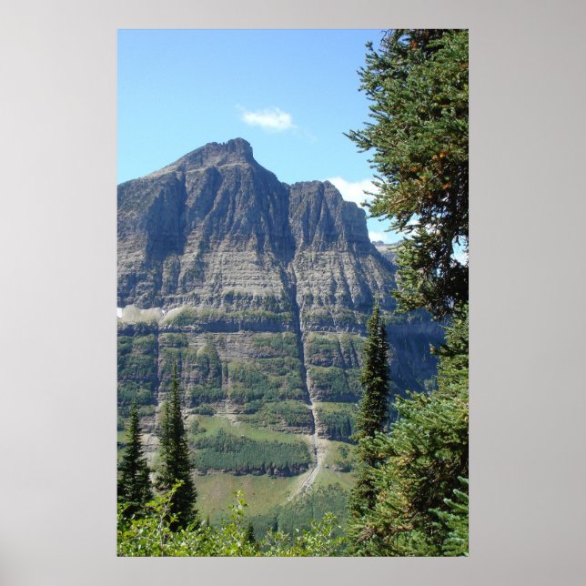 Póster Sendero Highline - Parque Nacional Glacier Montana (Frente)