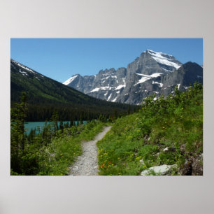 Póster Sendero Josephine Lake con Monte Guild en Glacier