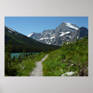 Póster Sendero Josephine Lake con Monte Guild en Glacier