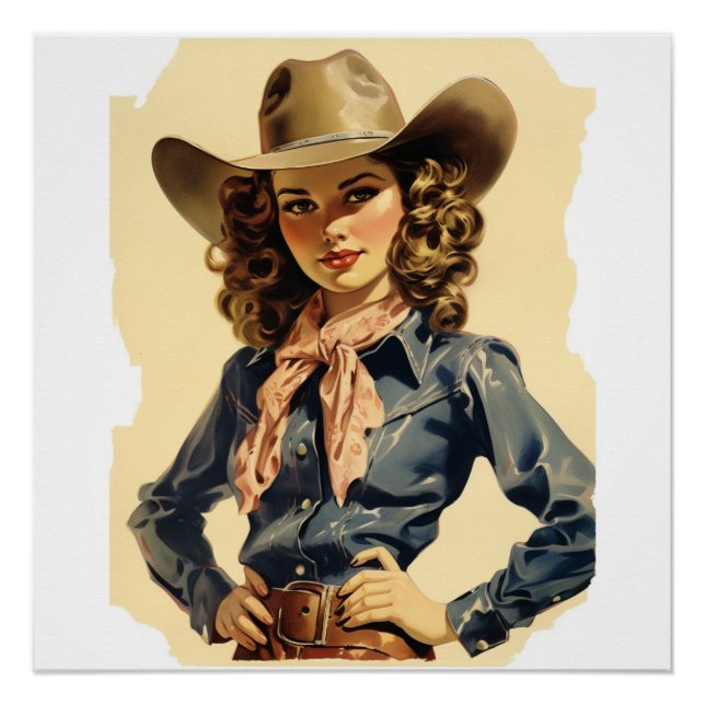 Póster Senderos Vintage elegantes: Whispers del Oeste sal (Anverso)