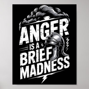 Póster Seneca Stoic Philosoper Cita Estética Motivacional