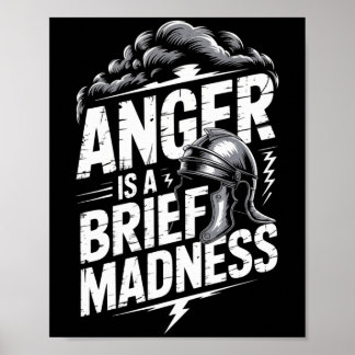 Póster Seneca Stoic Philosoper Cita Estética Motivacional