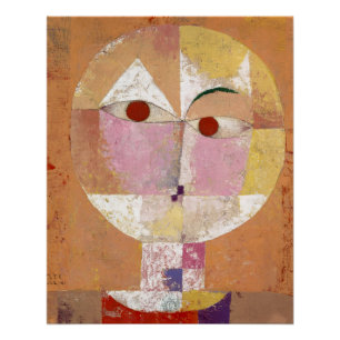Póster Senecio (Baldgreis) (1922) pintura de Paul Klee