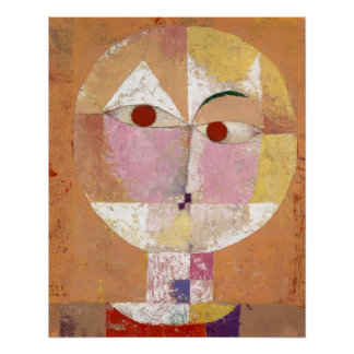 Póster Senecio (Baldgreis) (1922) pintura de Paul Klee