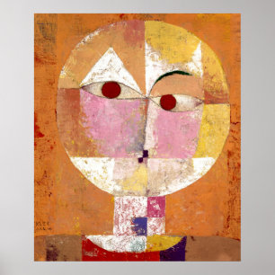 Póster Senecio de Paul Klee