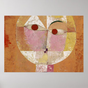 Póster Senecio, pronto será envejecido por Paul Klee