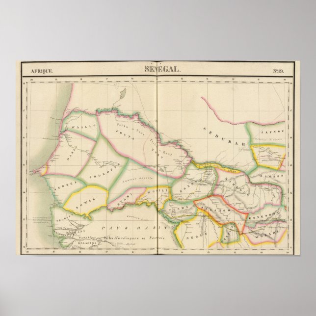 Póster Senegal Africa (Frente)