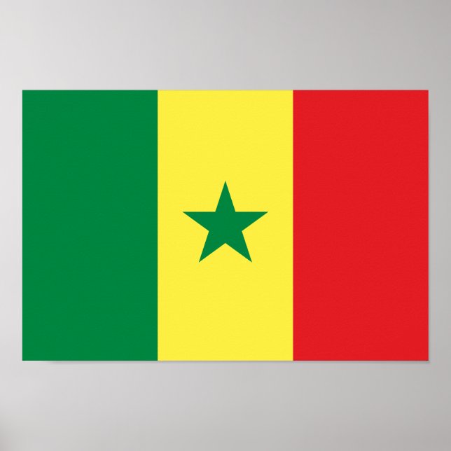Póster Senegal Flag (Frente)