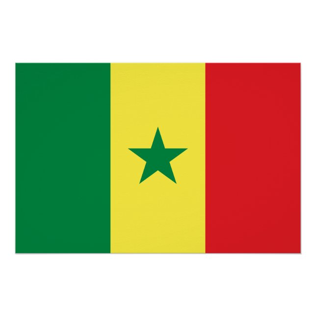 Póster Senegal Flag (Anverso)