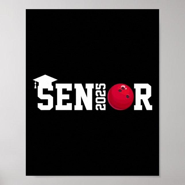 Póster Senior 2025 Bowling Player Cl De 2025 Graduation S (Frente)