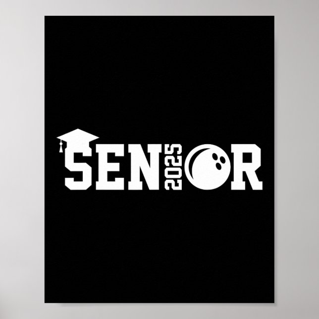 Póster Senior 2025 Bowling Player Cl De 2025 Graduation S (Frente)