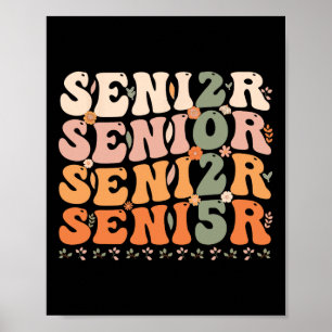 Póster Senior 2025 Cl De 2025 Graduación 2025 Groovy 1