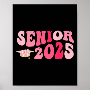 Póster Senior 2025 Coquette Lazo Rosa Cl De 2025 Regreso