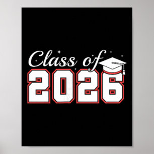 Póster Senior 2026 Clase de 2026 Graduación 2026 Escuela