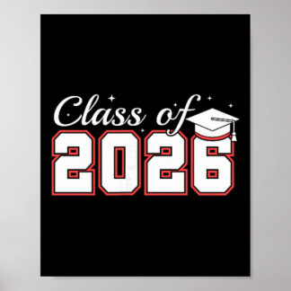 Póster Senior 2026 Clase de 2026 Graduación 2026 Escuela 