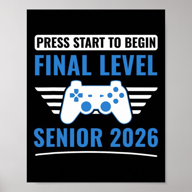 Póster Senior 2026 Clase de 2026 Senior  (Frente)