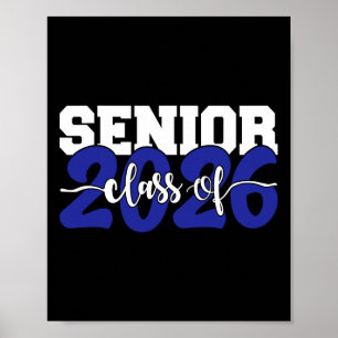 Póster Senior 2026 promoción de 2026 vintage Regreso a la