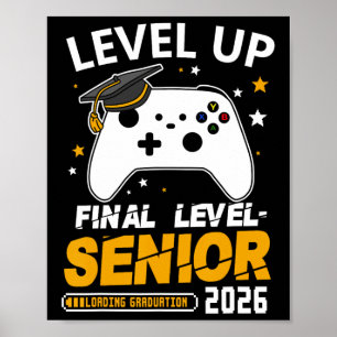 Póster Senior 2026 Sube de Nivel Graduación Final Grad Gr