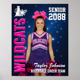 Póster Senior Cheer Team Cheerleading Star Photo Sports