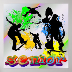 Póster Senior - Poster de Skateboarding