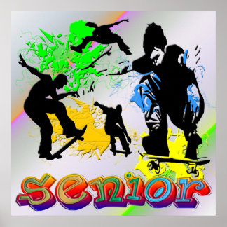 Póster Senior - Poster de Skateboarding