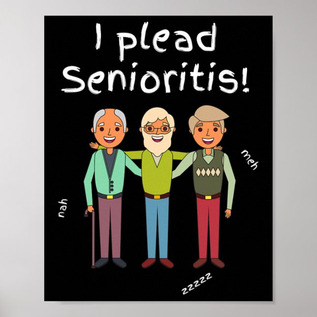 Póster Senioristis de plomo. Hombre mayor anciano envejec (Frente)