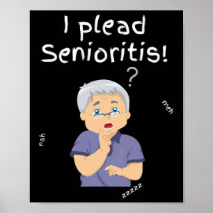Póster Senioristis de plomo. Hombre mayor anciano envejec