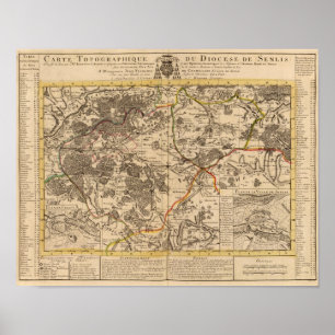 Póster Senlis Francia