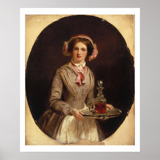 Póster "¿Señor de la cereza?", 1853 (aceite sobre lienzo) (Frente)