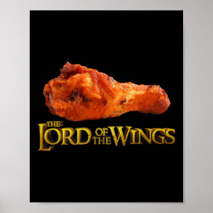 Póster Señor De Las Alas - Gracioso Bbq Y Regalo De Chef