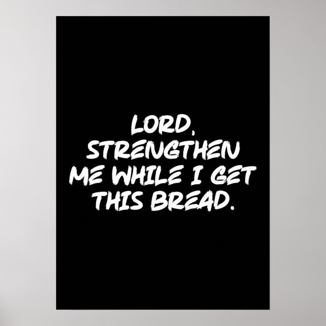 Póster Señor, fortalecerme - Motivación cristiana de fe (Frente)