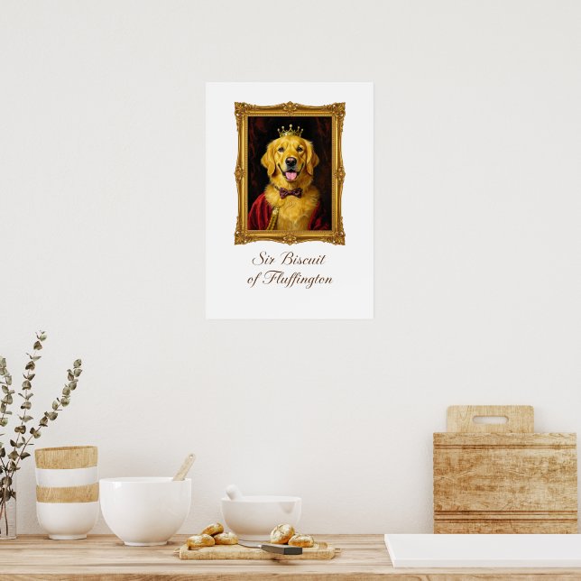 Póster Señor Galleta de Fluffington (Cocina)