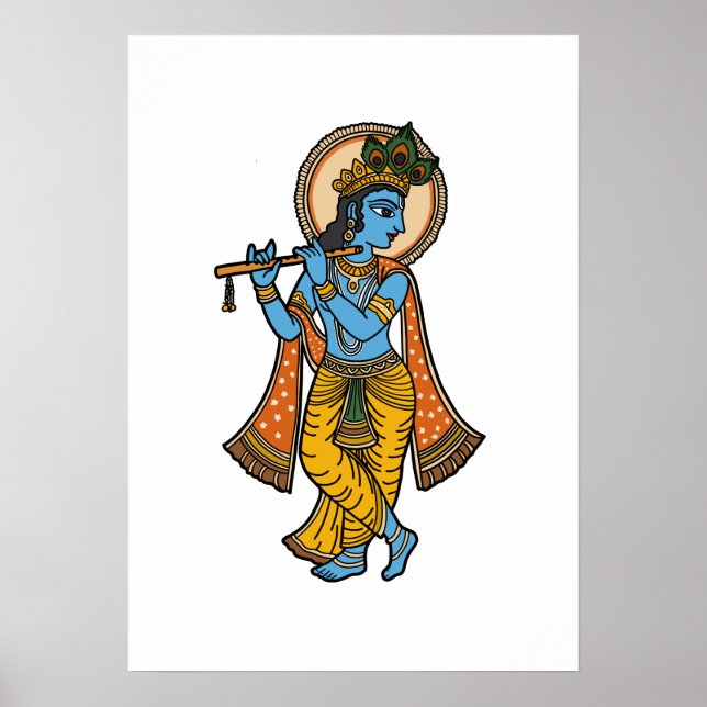 Póster Señor Krishna (Frente)
