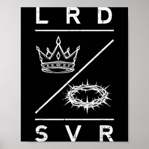 Póster Señor Salvador Corona Cristiano Dios Jesús Biblia