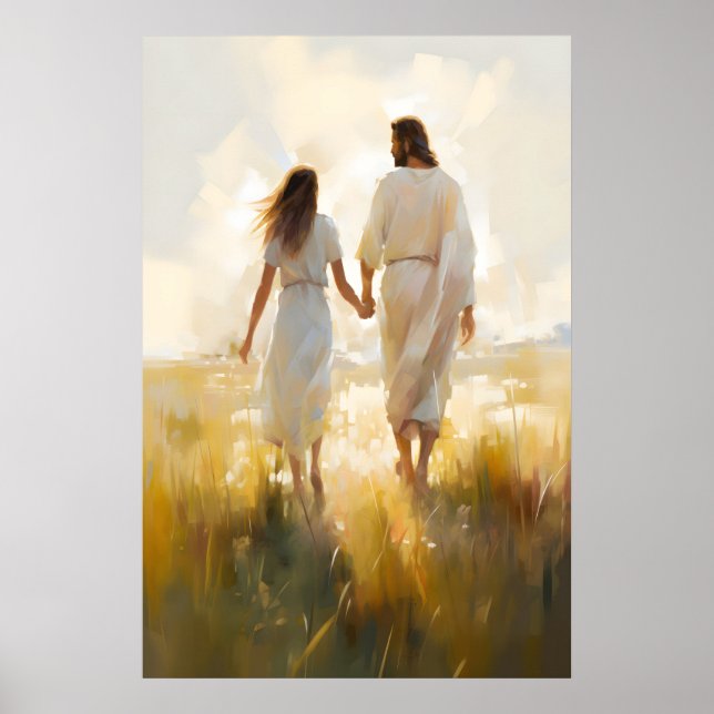 Póster Señor te seguiría Sígueme Camina con Jesús (Frente)