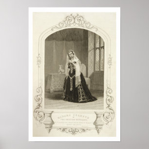 Póster Señora Celeste como la princesa Katherine, Sc del