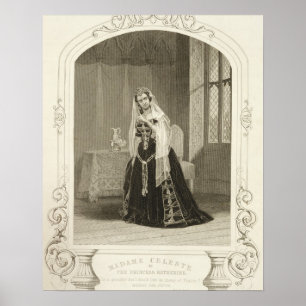 Póster Señora Celeste como la princesa Katherine, Sc del