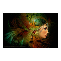 Señora con un elegante domicilio