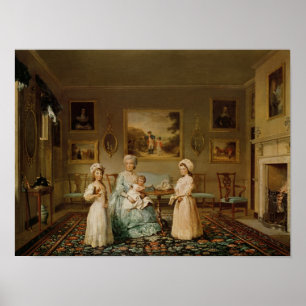 Póster Señora Congreve y sus niños