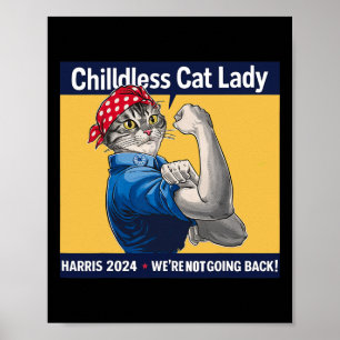Póster Señora de gatos sin hijos no vamos a regresar Kama