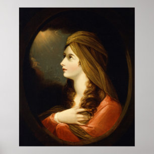 Póster Señora de la Luz Celestial Malhumorada Turbante Ro