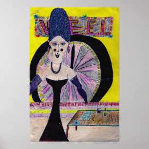 Póster Señora de la rueda