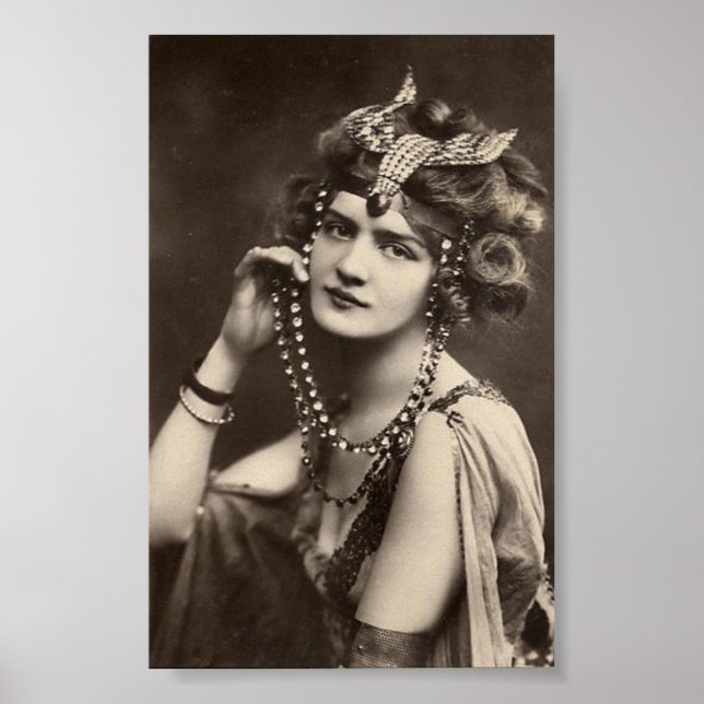 Póster Señora de la Vintage (Frente)