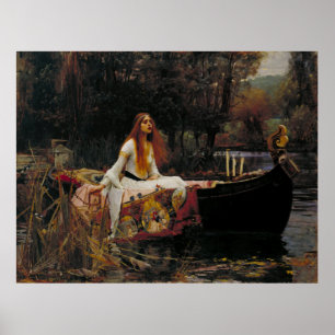 Póster Señora de Shallot por John William Waterhouse